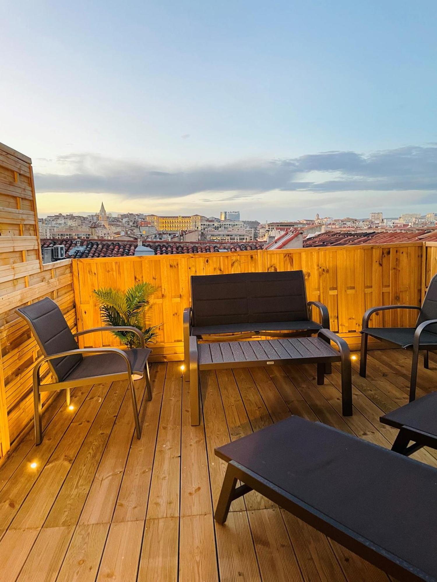 Honore - Rooftop Avec Vue - Appartement T3 Atypique Centre Ville Vieux Port Proche Opera Marselha Exterior foto