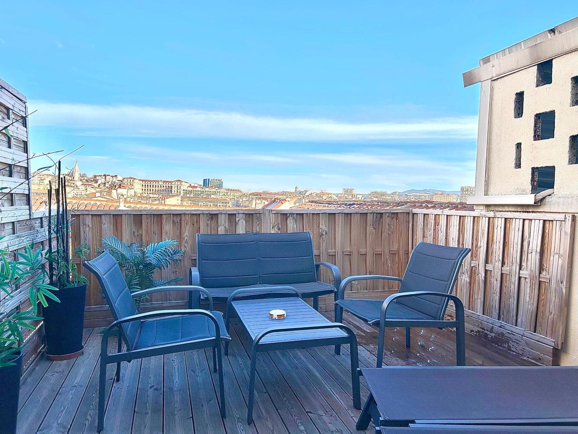 Honore - Rooftop Avec Vue - Appartement T3 Atypique Centre Ville Vieux Port Proche Opera Marselha Exterior foto